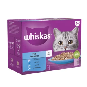 Whiskas 1+ Adult Fish Jelly Box (12 Pouch)