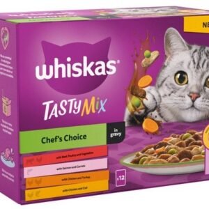 Whiskas 1+ Tasty Mix Chefs Choice In Gravy