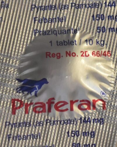 Praferan Deworming Tablets for Cat n Dogs