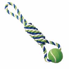 DOG BALL AND ROPE TOY