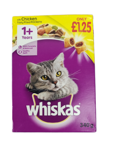 WHISKAS TASTY FILLED POCKETS WITH CHICKEN-340 GRAMS