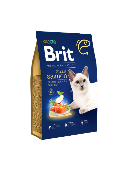 Brit Premium Adult Cat Food- Salmon (800gram)