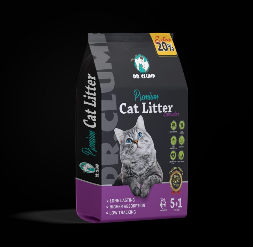 Dr Clump Premium Cat Litter With Lavender 5L - Petsmall.pk