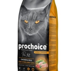 Prochoice Sterilised Adult Cat Food-Chicken And Rice (2kg)