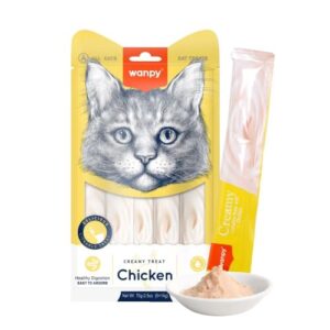 Wanpy Creamy Lickable Treats For Cat – Chicken