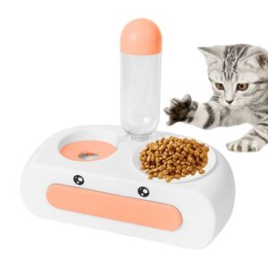 Duck Face Cat Food Bowl And Water Dispenser