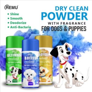 Remu Dry Clean Powder With Fragrance For Dogs & Puppies