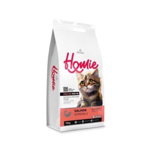 Homie Super Premium Low Grain Kitten And Mother Cat Food – Salmon (1.5kg)