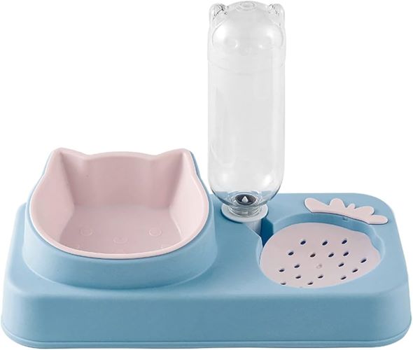 Strawberry Shape Cat Food Bowl And Water Dispenser
