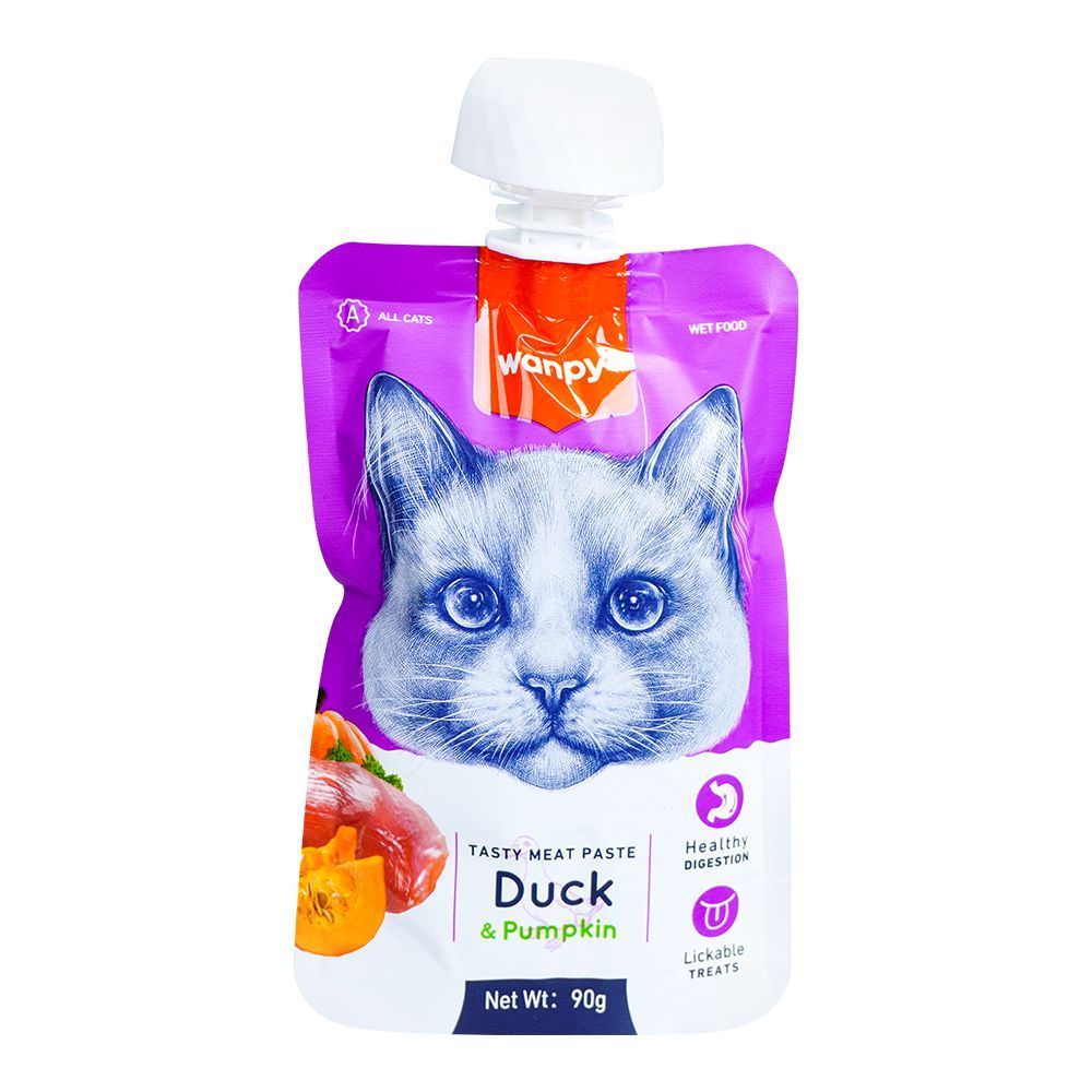 Wanpy Tasty Meat Paste Duck & Pumpkin Flavour 90 Grams