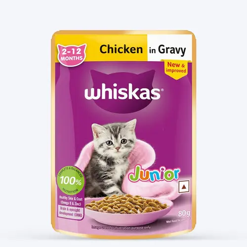 Whiskas Junior 2-12 Months Jelly- Chicken Flavour