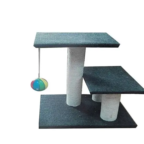 Cats Scratching Three Pole