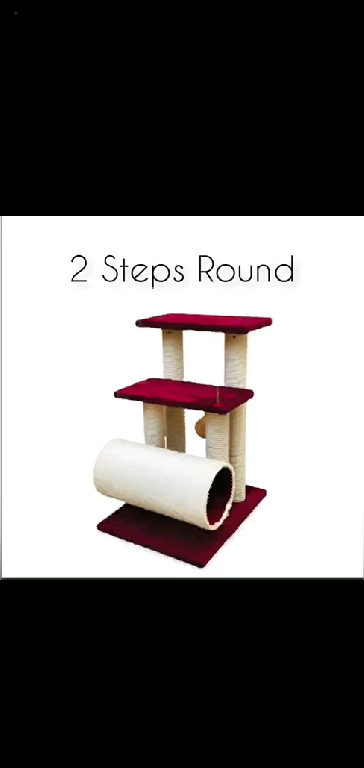 Two Steps Round Scratch Post