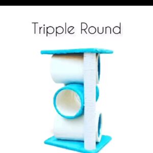 Triple Round Scratch Post
