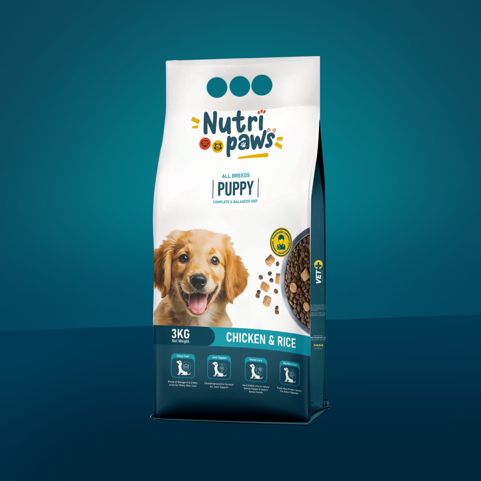 Nutripaws All Breed Puppy Dog Food-Chicken & Rice (15kg)