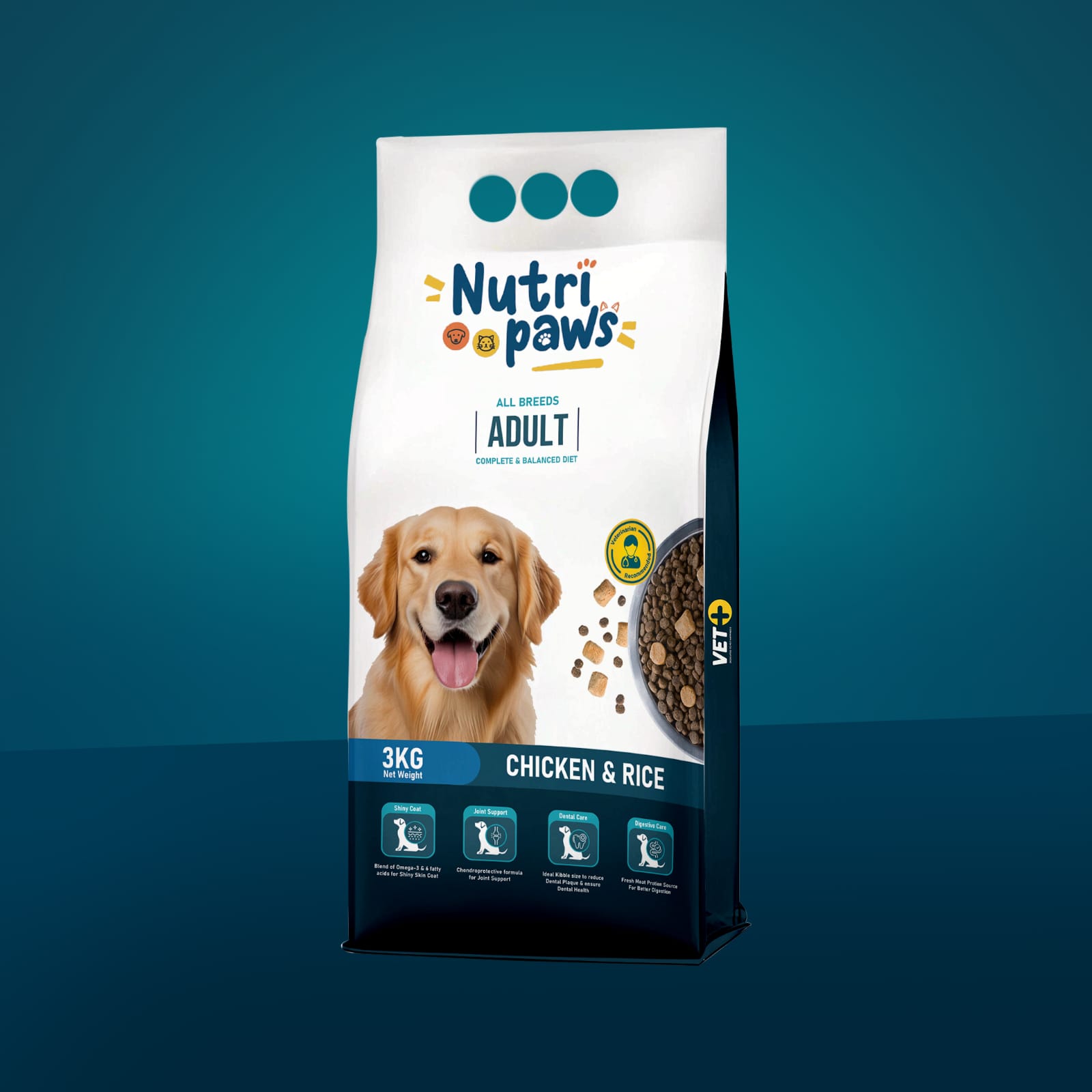 Nutripaws All Breed Adult Dog Food-Chicken & Rice (15kg)