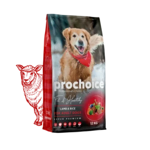Prochoice Fit And Healthy Adult Dog Food-Lamb And Rice (3kg)