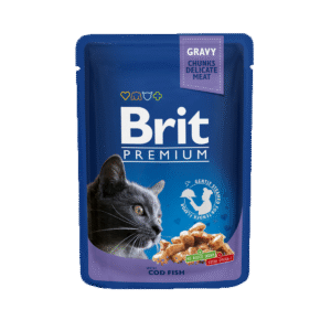Brit Premium Jelly With Cod Fish For Adult Cats