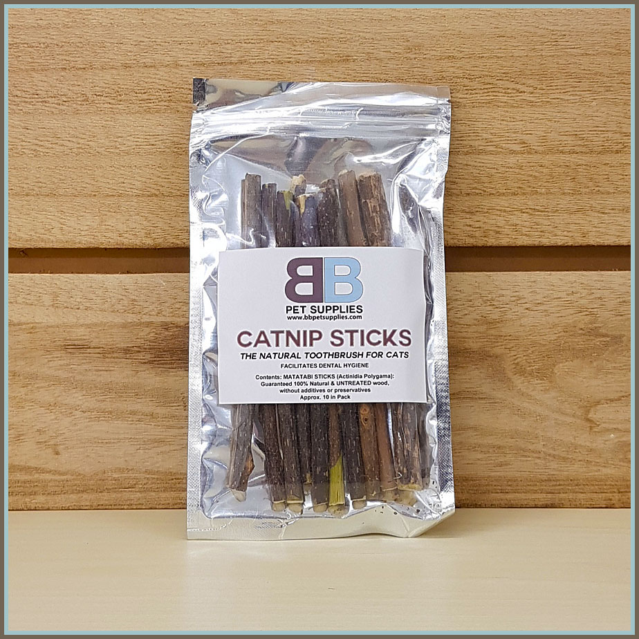 Catnip Dental Sticks – The natural toothbrush for Cats (Pack of 10)