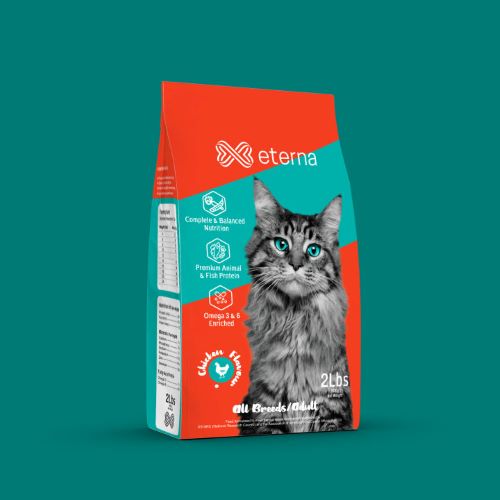 Eterna Adult Cat Food Premium Quality-Chicken Flavour (1kg)