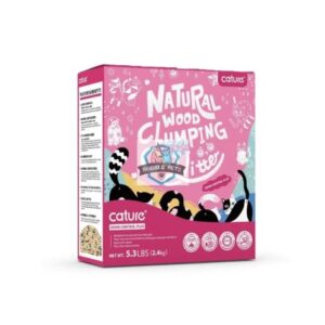 Natural Wood Clumping Cat Litter-Odor Control+Antibacterial (2.4kg)