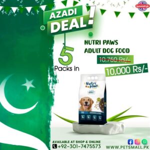 Nutripaws Adult Dog Food-3kg (5 Pack Deal)