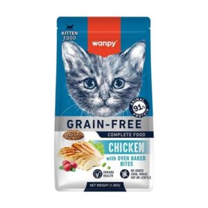 wanpy grain free kitten dry food chicken (1.5kg)