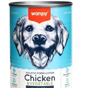 Wanpy Holistic Formulation Dog Tin-Chicken &Vegetable (375g)