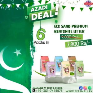 Eco Sand Super Premium Bentonite Litter-10L (6 Bags Deal)
