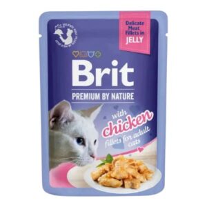 brit premium by nature kitten jelly food chicken fillets (85g)