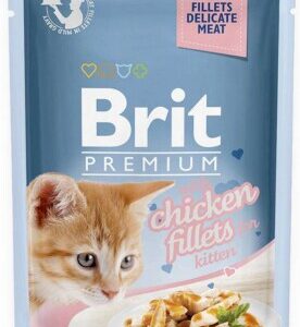 brit premium by nature kitten jelly food chicken fillets (85g)