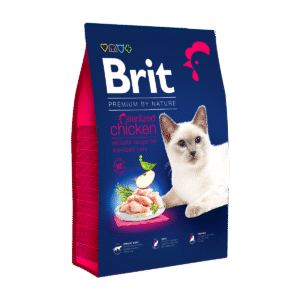 brit premium by nature sterilized adult dry cat food chicken (1.5kg)
