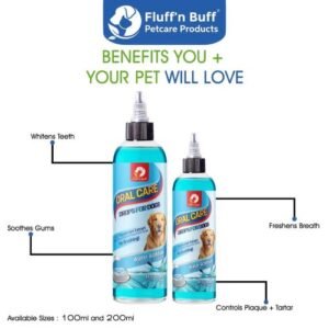 fluff & buff oral care liquid for dogs