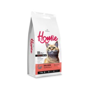 homie super premium adult dry cat food – salmon