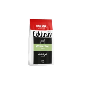 mera exklusive wheat free adult dog food poultry