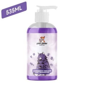 pet peer daily care cat shampoo lavender dreams (535ml)