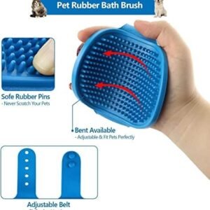 pet rubber bath brush