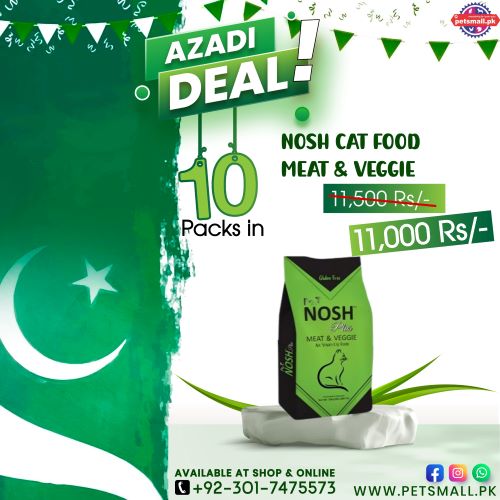 pet nosh plus cat food all life stage (1.2kg) 10 pack deal
