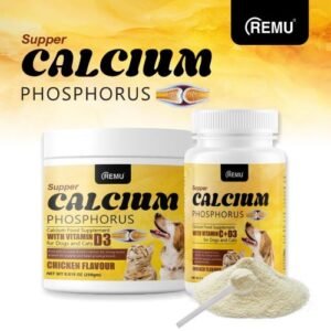 remu super calcium phosphorus food supplement for cats and dogs (250g)