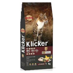 klicker sterilised cat food chicken (1kg)
