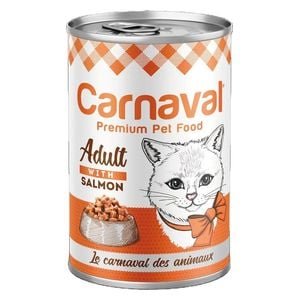 carnaval premium adult tin food salmon (400g)
