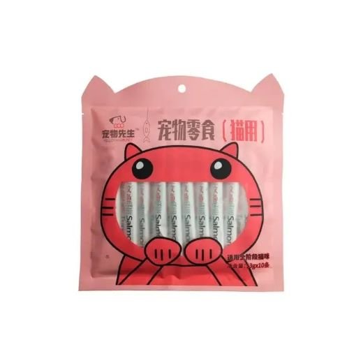 mr. pet creamy treat for cats tuna & salmon (10 stick)