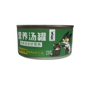 mr. pet nutritional soup can chicken & broccoli (170g)