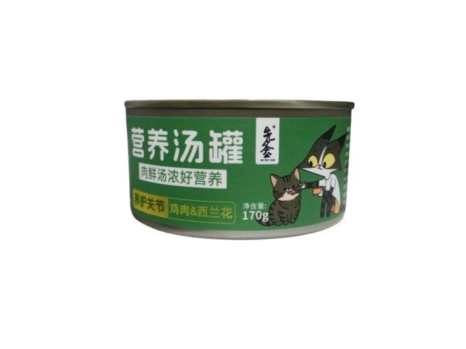 mr. pet nutritional soup can chicken & broccoli (170g)