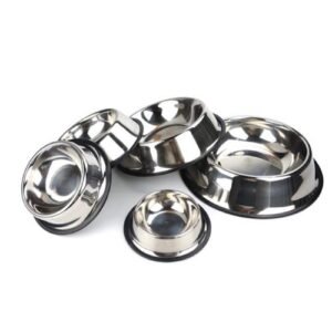 satinless steel feeding bowl