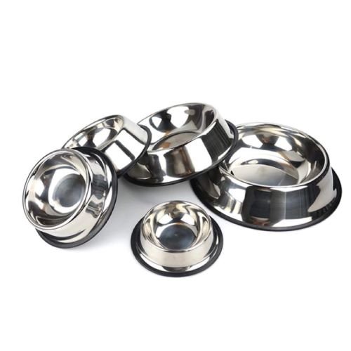 satinless steel feeding bowl