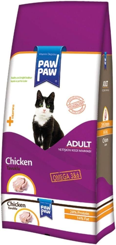paw paw adult cat food chicken (1kg)