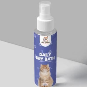 pet peer daily dry bath for cats (150ml)
