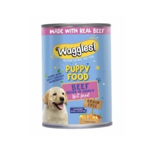 Home waggles puppy canned food beef in gravy (400 g)