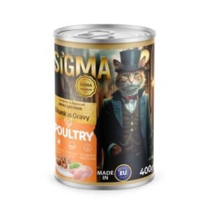 Sigma Chunk In Gravy Adult Cat Tin-Poultry (400g)